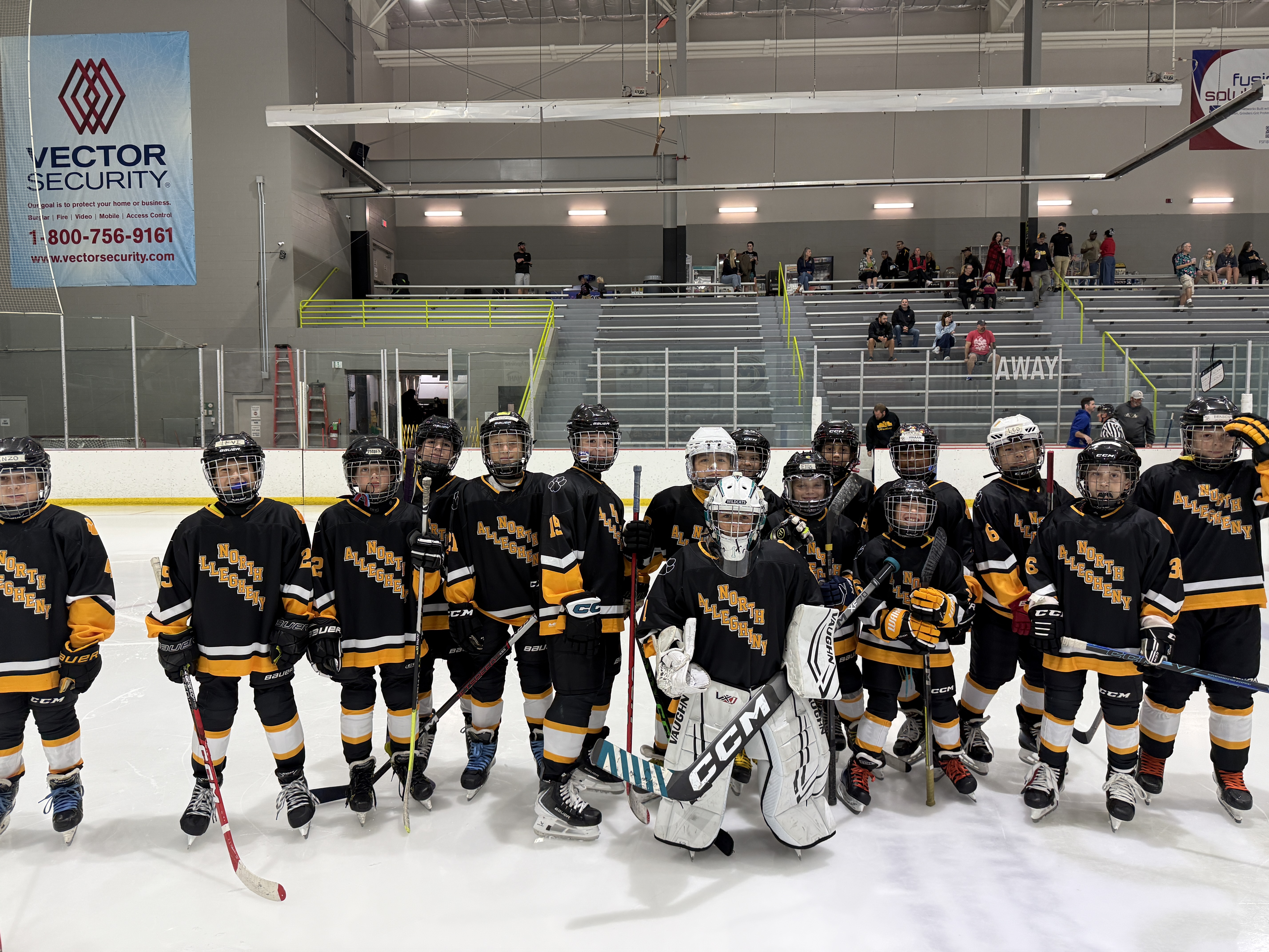 North Allegheny team on the ice